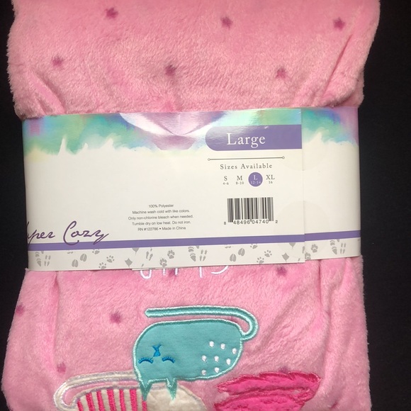 Pink Two piece Pj set. US size LARGE(12-14) - Picture 3 of 5